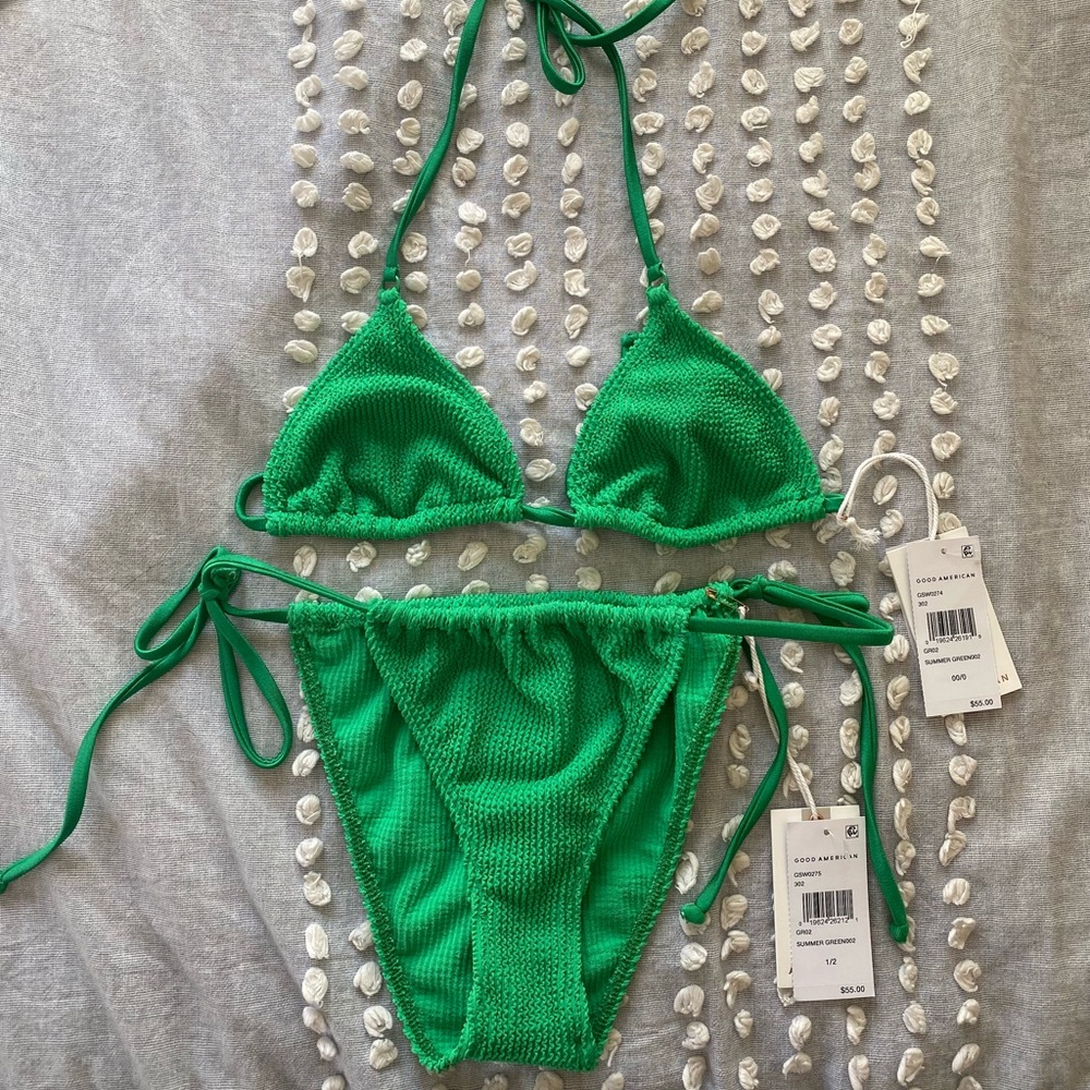Good American Green Bikini NWT